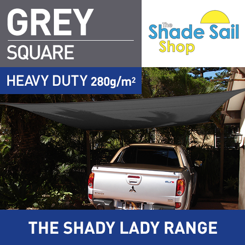 3 m x 3 m Square GREY The Shady Lady Range