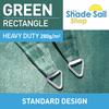 4 m x 5 m GREEN (FACTORY SECOND) Standard  Rectangle Sun Shade sails