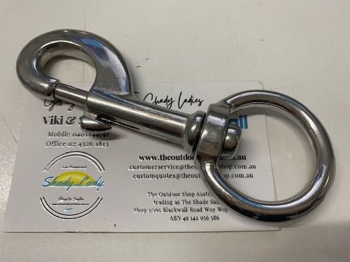 Bolt Snap (Swivel End) 7mm 316 stainless steel marine grade