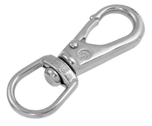 85mm Swivel Eye Snap 316 Grade Stainless Steel Snap Hooks