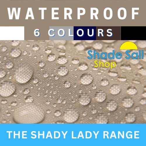 Waterproof PVC  2.5 x 4m Shady Lady Shade Sails (8.2 x 13ft)