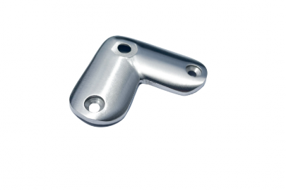 Round Corner Saddle to suit Predrilled post range AISI 316 Satin Finish