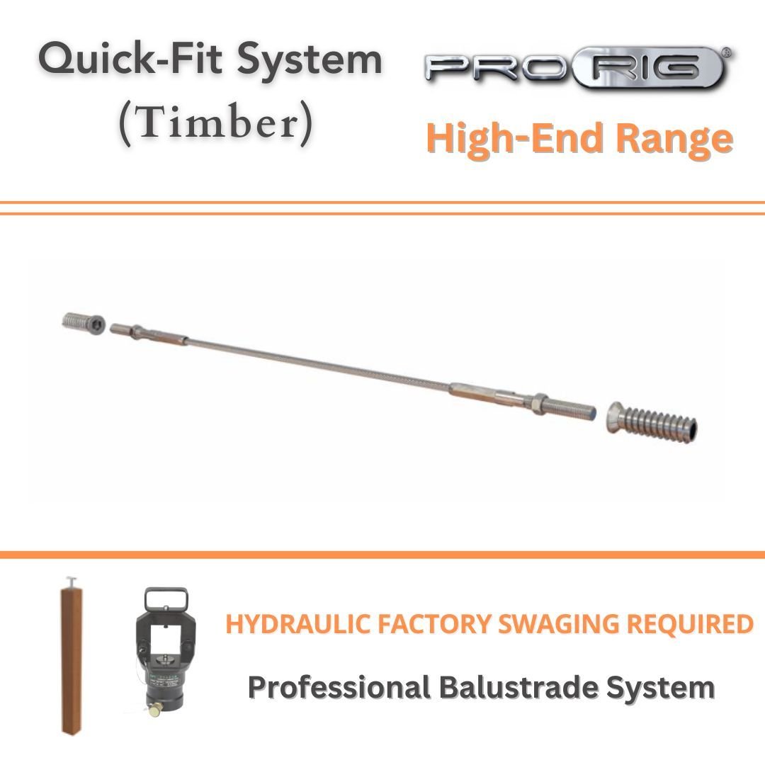 Quick-Fit Rapid Lock System Swageless Stainless Steel Metal Excluding wire