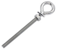 Eye Bolt 316 Stainless 8mm M8 - 130mm thread SWL 450