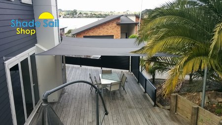 Thanks to Brett from Tauranga in NZ for sending in his shade sail photo's, Great work installing our 5x6m shady lady grey shade sail.\\n\\n28/10/2016 12:07 PM