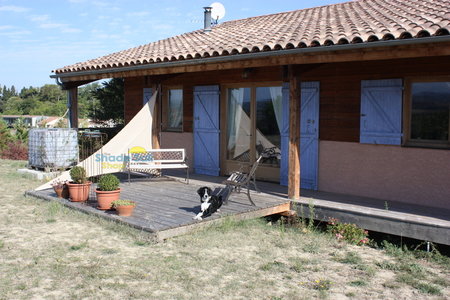 Mike has used his new shady lady right angle shade in sand as a draft breaker so he can sit and enjoy a cup of tea whilst looking out to the French Pyrenees! Lovely\\n\\n16/09/2015 4:45 PM