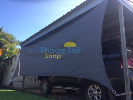 Thanks to Nikki & Daniel for sending in their pictures of newly installed rectangle shade sail used here to add some protection to the side of the carport.\\n\\n25/08/2015 3:43 PM
