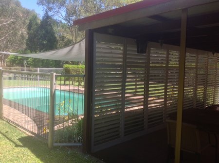 Thanks Neal for sending in your photo. 6x7m shade sail over the pool.\\n\\n10/12/2016 5:14 PM
