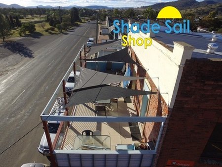 Thanks so much Liam from Werris Creek in NSW for sending in these great shots which have been taken from a drone. Our first drone shots, the design looks fantastic. Thanks so much. Size 3x3x4.24m in black and grey from our shady lady range.\\n\\n12/06/2017 6:15 PM