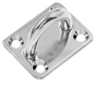 Pad Eye Rectangle Plate 8mm stainless steel (suitable for shade sails)