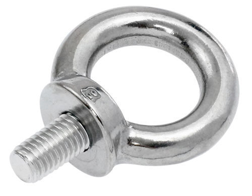 M12 Eye bolt with collar  20mm/75mm 304 stainless steel machine polished