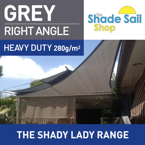 6 x 8 x 10 m Right Angle GREY The Shady Lady Range