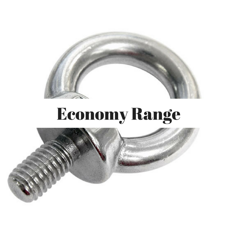 Eye bolt with collar Economy Range 304 stainless steel
