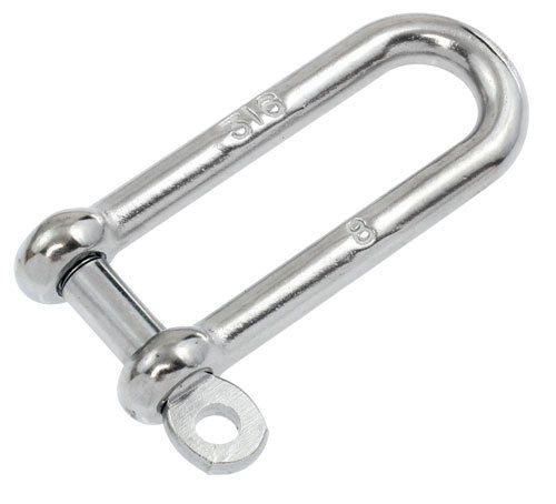Dee shackle Cast 10mm Long stainless steel