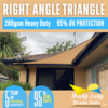 4 x 6 x 7.21m Right Angle SAND Shade Sails The Shady Lady Range