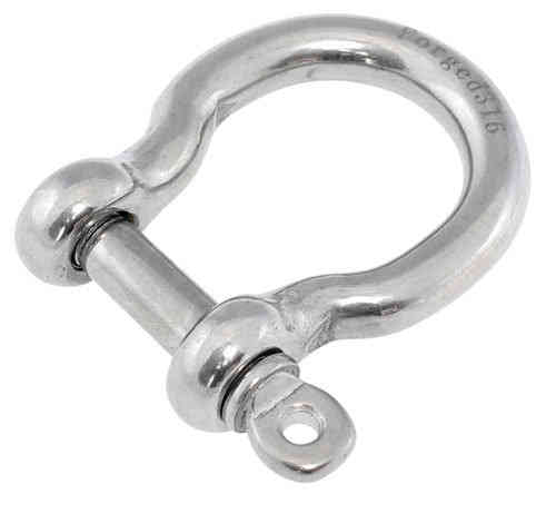 Bow Shackle 12mm cast stainless steel marine grade 316