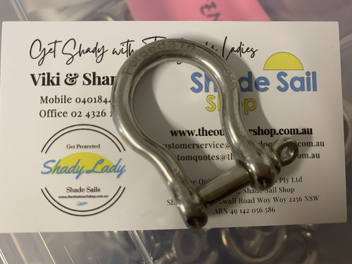 Bow Shackle 6mm Econ forged Long stainless steel marine grade 316 B/L 2400