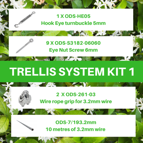 Kit 1 - Green Wall Garden Trellis System