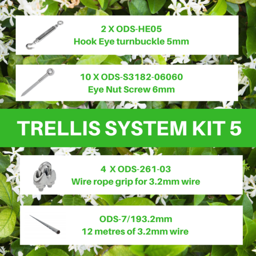 Kit 5 - Green Wall Garden Trellis System
