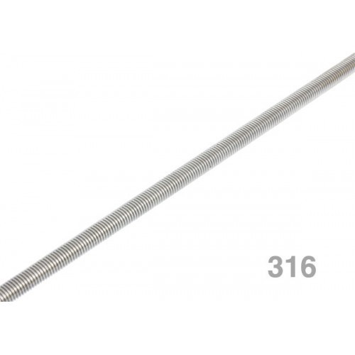 M10 Threaded Rod 1m Length 316 stainless steel Shade sail installation accessory