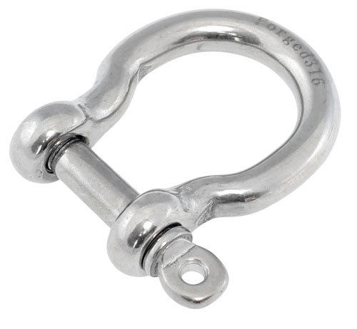 Bow shackle Forged 6mm stainless steel