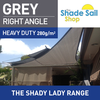 4 x 4 x 5.66m Right Angle GREY (DISPLAY STOCK) The Shady Lady Range
