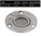 Round Flush Ring Pull  316 Marine Grade Stainless Steel Diameter 50mm BL
