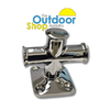 Solid Cross Bollard 110 x 110 x 70mm 316 Stainless Steel