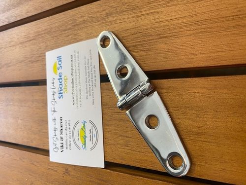 Strap Hinge with 2.5mm thickness 100 x 25mm 316 Stainless Steel