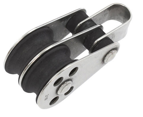 25mm Double Pulley Block with Bracket