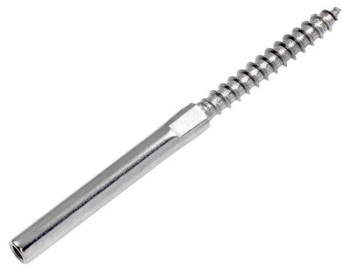 6mm Right Hand Lag Screw Swage Stud 30mm thread 3.2mm Wire