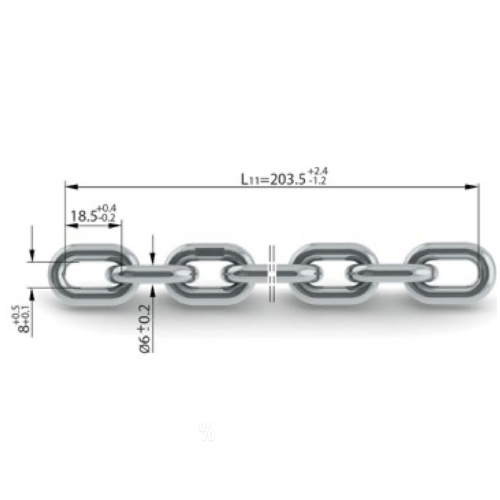 Playground Chain 316 Stainless Steel grade - Compliant Safety Standards