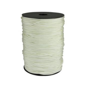 4mm White Rope Polyester 200M Leech cord Australian Made