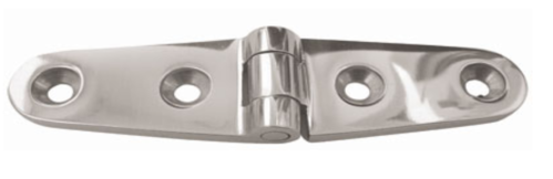 Strap Hinge 316 150x30mm (6” x 1-1/8”) Stainless steel