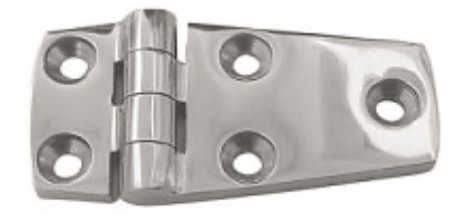 Door Hinge 38x76mm (1-1/2” x 3”) 316 Stainless Steel