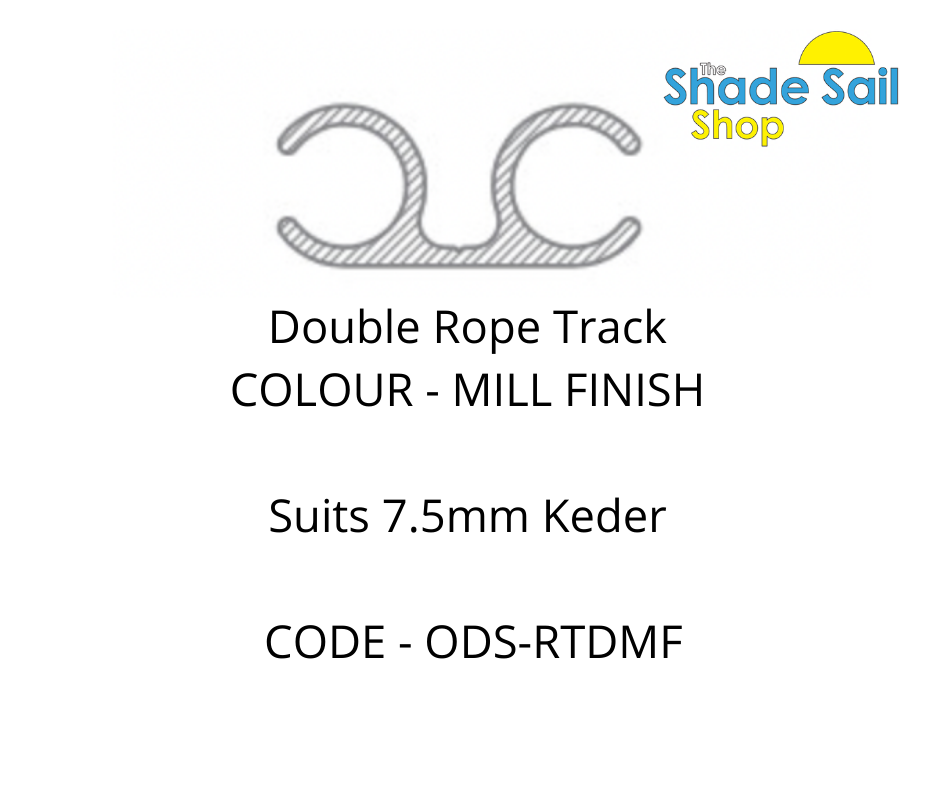 180° Rope Track DOUBLE - MILL FINISH