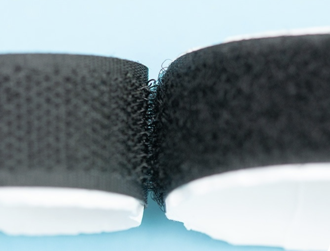 25mm Black Self-Adhesive Hook & Loop (25M rolls)