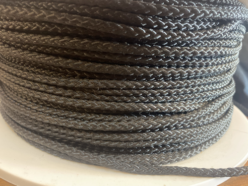 5mm Black Rope Polyester Venetian Blind Cord - Per metre