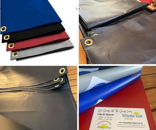 1 x 2 m PVC Waterproof Rectangle BLACK Panel