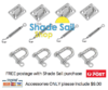 Electropolished 8mm Kit for walls Square / Rectangle Shade Sail Installation SR1-8EP