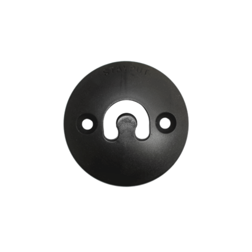 Stayput Dome Hook 60mm Vertical Black and White