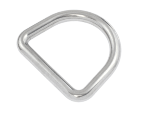 Dee Ring 8mm suits 50mm webbing  316 stainless steel marine grade BL 2800