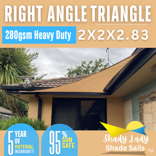 2 x 2 x 2.83m Right Angle SAND The Shady Lady Range