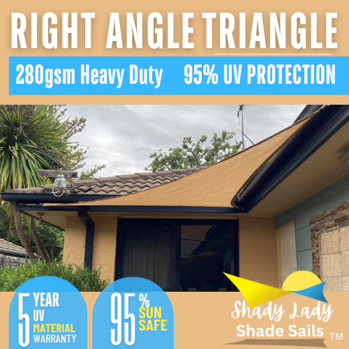 2.5 x 2.5 x 3.54m Right Angle SAND The Shady Lady Range