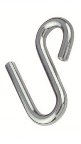 S Hook Long Arm 9mm stainless steel marine grade