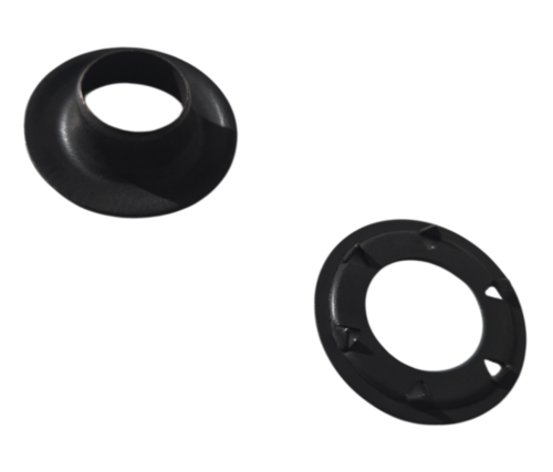 SP4 100x  Eyelet & Spur 316 Black self-piercing