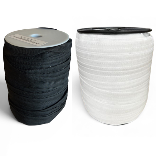25mm Per METRE Black Polyester Binding Tape Heavy Duty Edge Reinforcement