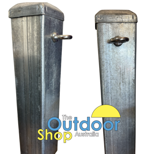 Galvanised Steel Post 100 x 100 x 4mm Length 4m with cap