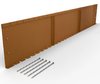 400mm x 2200mm Flexible Rigid Raised Garden Bed Edging Corten Steel