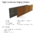550mm x 2200mm Rigid Raised Garden Bed Edging Corten Steel